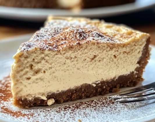 Kanel cheesecake på en speculoos skorpa: En vintrig njutning för semestern