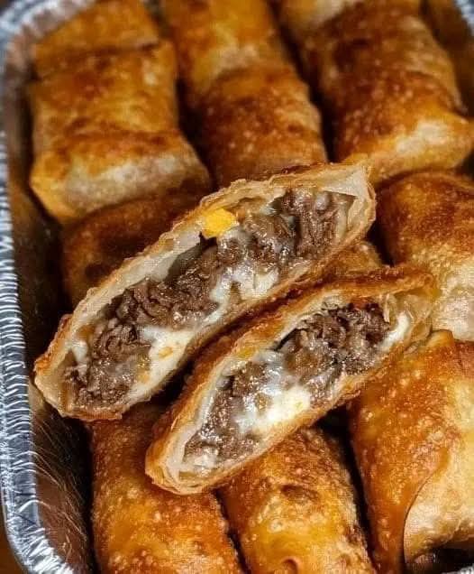 Cheesesteak Äggrullar: Krispigt och Fullproppat med Smak