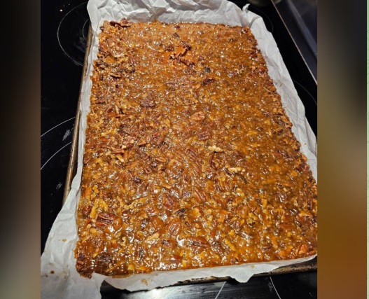 Här är ett snabbt och läckert recept på Pecannötspajbark!