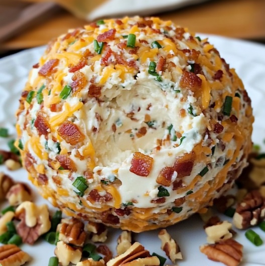 Bacon Cheddar Ranch Cheese Ball. Recept