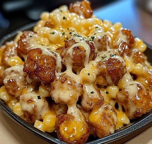 Krämig Honey Pepper Chicken Mac and Cheese Delight