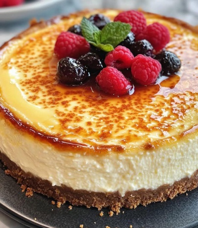 Crème Brûlée Cheesecake. Recept