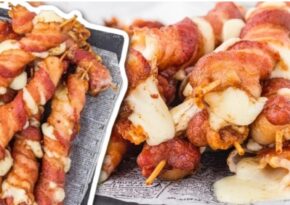 Nashville Hot Bacon-Wrapped Mozzarella Sticks