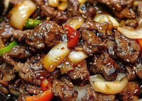 Sizzling Chinese Pepper Steak with Onions