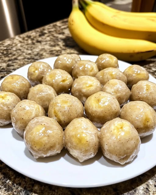 No-Bake Banan- och Kanelbollar