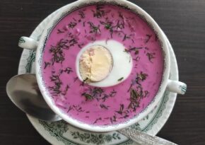 Litauisk kall rödbetssoppa. Recept