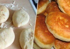 0,5 kg mjöl, 1 kopp kefir och 2 ägg för de enklaste kefirpajerna recept