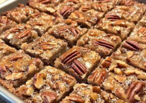Enkla pekannötspajbarer. Recept