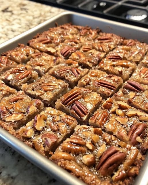 Enkla pekannötspajbarer. Recept
