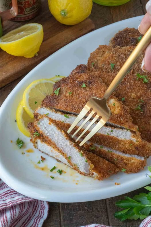 Enkel fläskschnitzel. Recept