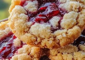 Smuliga Hallonkakor med Smördeg. Recept