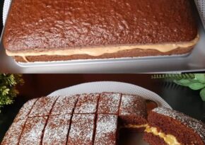 Choklad–cavy–tårta med grädde och "läppstift"-lotuskräm