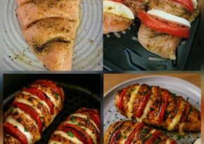 Kyckling Caprese i airfryer. Recept