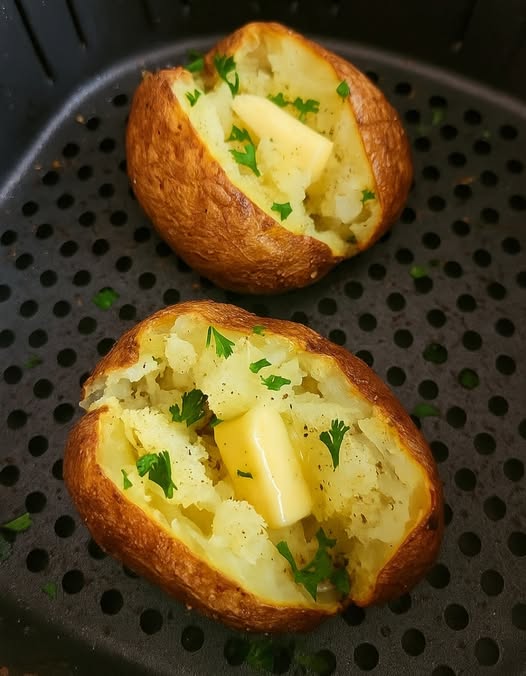 Perfekt bakpotatis i airfryer – krispigt skal och fluffigt inre