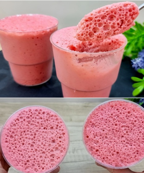 Barn älskar den här efterrätten! En frisk, nyttig och riktigt god godsak med "Bubble Gum"-känsla