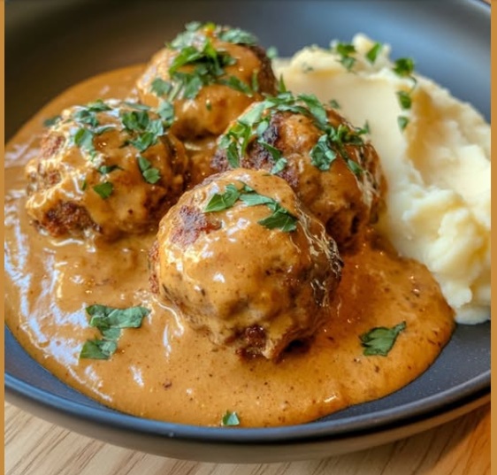 Ultimata krämiga svenska köttbullar med potatismos