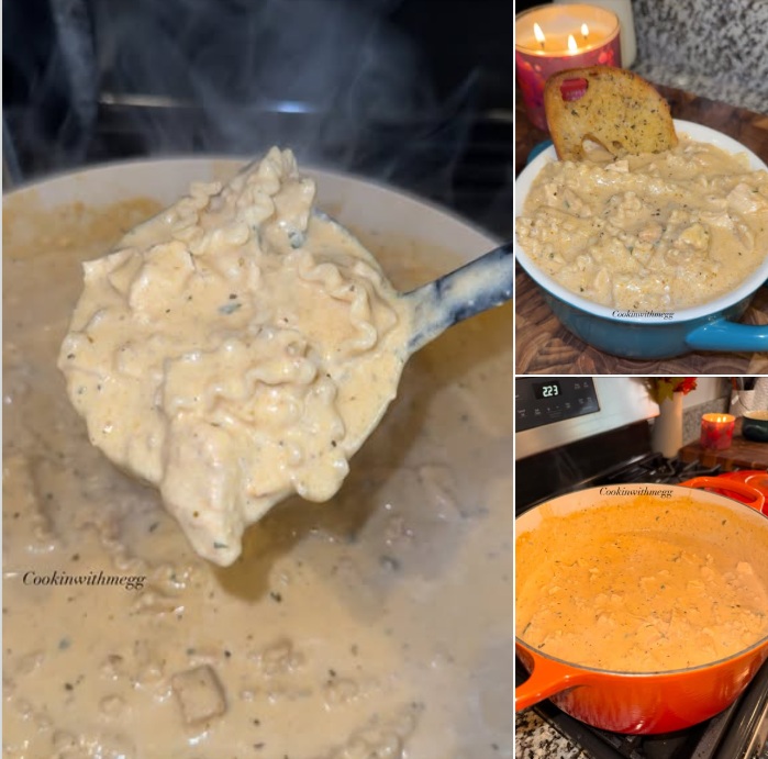 Den här Chicken Alfredo-soppan kommer bli din nya comfort food-favorit!