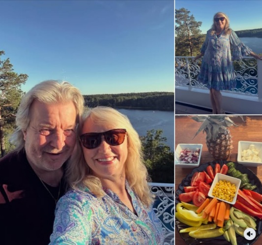 Nanne Grönvall visar hur hon spenderade midsommar med familjen
