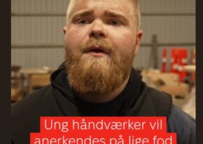 Ung håndværker vil anerkendes på lige fod med studenter