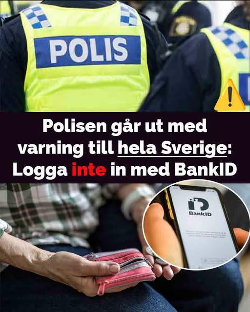 Nya varningen: Logga inte in med BankID