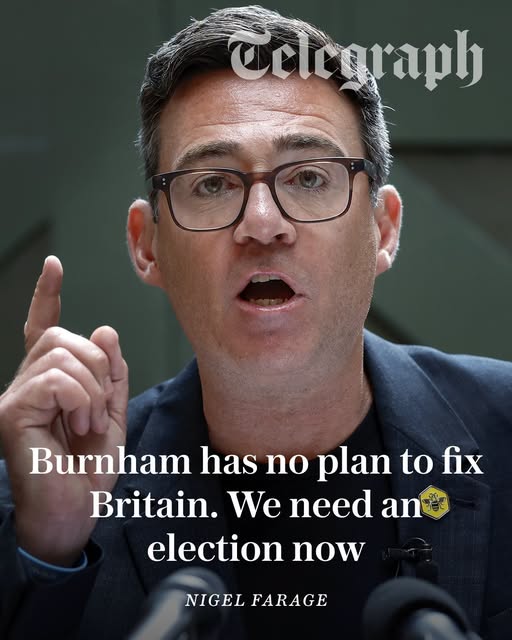 Burnham has no plan to fix Britain. We need an election now