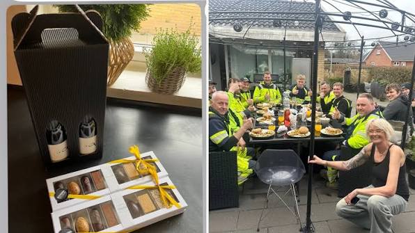 Mor serverede burgere for vejarbejdere: Så fik hun uventet overraskelse